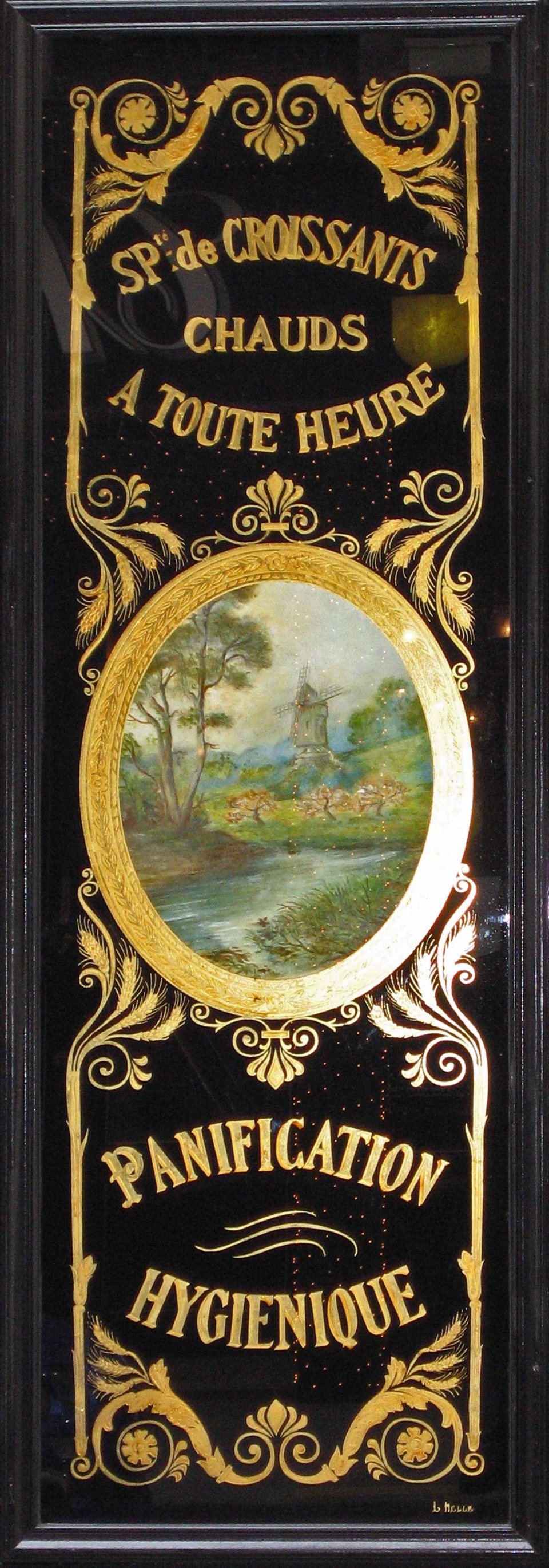 Panneau décoratif feuille d'or panification hygiènique