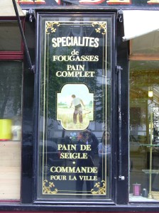 Panneau spécialités de farine de meule