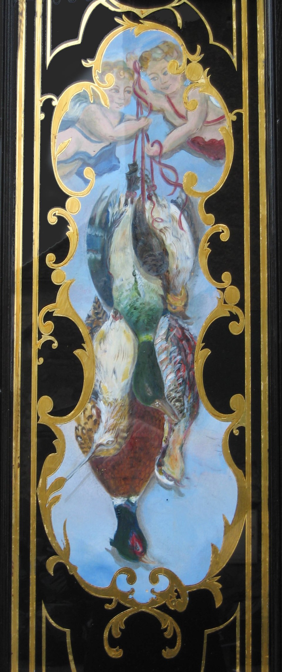 Panneau décoratif anges et gibier